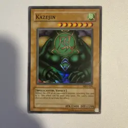 Yu-Gi-Oh! TCG Kazejin Metal Raiders MRD-E026 Unlimited Super Rare LP - Image 1