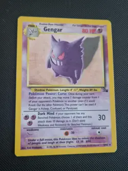 2x Gengar 5/62 *1st Edition* VGC Holo Fossil Set Pokemon Cards TCG - Image 5