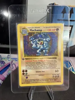 Pokemon TCG Machamp Holo Rare 1st Edition Shadowless 8/102 NM💎 - Image 2