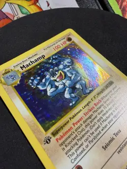 Pokemon TCG Machamp Holo Rare 1st Edition Shadowless 8/102 NM💎 - Image 4