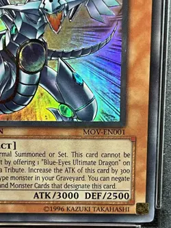 Yugioh Blue Eyes Shining Dragon MOV - EN001 Super Rare LIMITED EDITION PSA 9 - Image 2