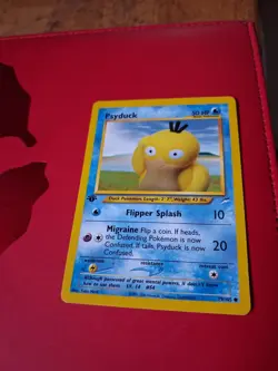 Pokemon TCG Neo Destiny 1st Edition Psyduck Card 79/105 2002 - Image 1
