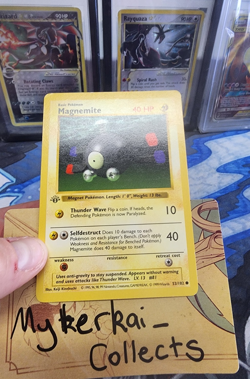 Pokemon TCG Magnemite Base Set 1st Edition Shadowless 53/102 Common NM/LP - Image 2