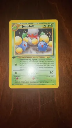 Pokemon TCG Jumpluff Neo Revelation Holo Card 1st Edition Rare 9/64 - Image 1