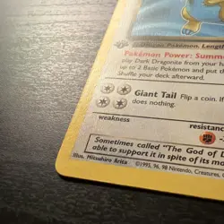 Pokemon TCG Team Rocket Set Dark Dragonite 22/82 Rare NON-HOLO 1st Edition - Image 4
