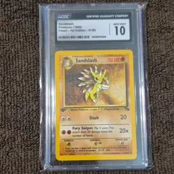 Pokemon TCG Sandslash 1st Edition Fossil Uncommon 41/62 1999 Eng Stage 1 70 HP - Image 1