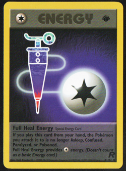 Full Heal Energy 1st Edition LP Team Rocket Set Pokemon TCG - Image 1