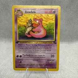 Pokemon TCG Slowbro Fossil 43 Regular 1st Edition Uncommon - Image 1
