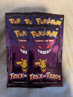 Pokemon TCG Halloween Trick or Trade Booster Pack Lot Of 5 Packs Unopened 🔥 - Image 1