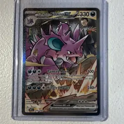 The Pokemon Company Team Rocket's Nidoking ex 233/182 SV10 SIR Holo EN 330 HP - Image 1