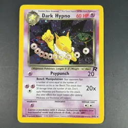 2000 Pokemon Team Rocket 9/82 Dark Hypno Holo Card MP - Image 1