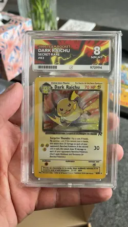 Pokemon TCG Dark Raichu Team Rocket 83 Holo Secret Rare 8 NM-MT - Image 1