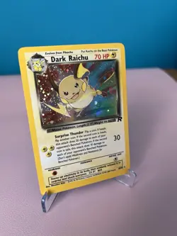 Pokemon TCG Dark Raichu Team Rocket Holo Card 83/82 WOTC 1999 Near Mint Vintage - Image 1