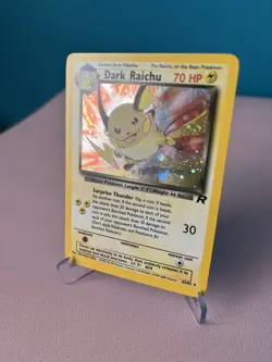 Pokemon TCG Dark Raichu Team Rocket Holo Card 83/82 WOTC 1999 Near Mint Vintage - Image 2
