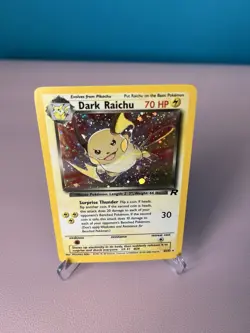 Pokemon TCG Dark Raichu Team Rocket Holo Card 83/82 WOTC 1999 Near Mint Vintage - Image 3