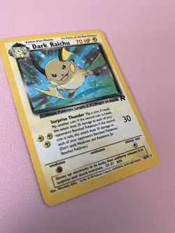 Pokemon TCG Dark Raichu Team Rocket Holo Card 83/82 WOTC 1999 Near Mint Vintage - Image 5