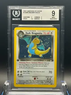 Dark Dragonite 5/82 Team Rocket 1st Edition Holo - 2000 Pokemon - BGS 9 MINT 💫 - Image 1