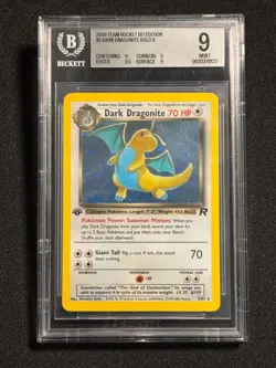 Dark Dragonite 5/82 Team Rocket 1st Edition Holo - 2000 Pokemon - BGS 9 MINT 💫 - Image 3