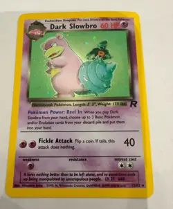 Pokemon Team Rocket Holo Dark Slowbro 12/82 & Dark Magneton 11/82 WOTC 2000 - Image 1