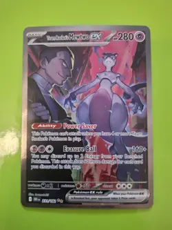 Pokemon TCG Team Rocket's Mewtwo EX Destined Rivals 231/182 - Image 1