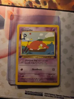 Pokemon Team Rocket 1st Edition Regular Finish Slowpoke 67/82 LP O2 WOWWW - Image 1