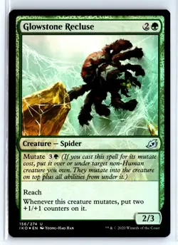 FOIL Glowstone Recluse Ikoria: Lair of Behemoths - MTG Magic the Gathering Card - Image 1
