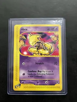 Pokemon TCG Abra 93/165 Common card from the Expedition Base Set Non Holo - Image 1
