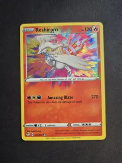 Reshiram 017/072 Shining Fates Amazing Rare Holo Card Pokemon TCG - Image 1
