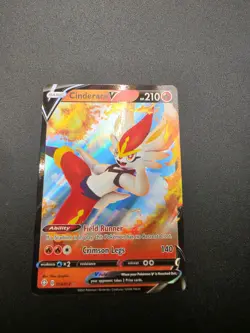 Pokemon TCG Cinderace V Shining Fates 018/072 Holo Ultra Rare Mint Condition NM - Image 4