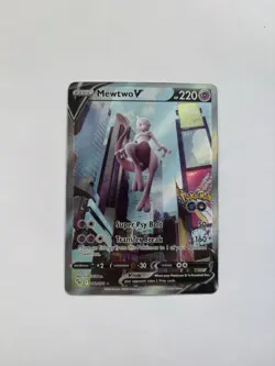 Pokemon TCG Mewtwo V 072/078 Pokemon GO Ultra Rare Full Art Holo English - Image 1
