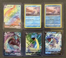 Pokemon Sword & Shield Base Lapras Lot of 6 Card TCG NM - Image 1