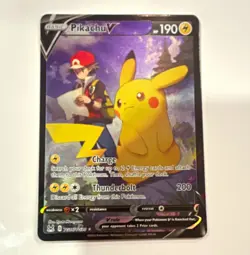 Pokemon Pikachu V TG16/TG30 Lost Origin Trainer Gallery Holo EN Ultra Rare 190HP - Image 1