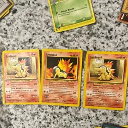 Pokemon TCG Cyndaquil 3-Card Lot Expedition 2002 57/165 58/165 English - Image 1