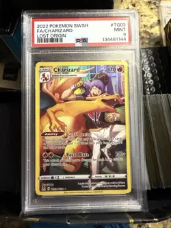 Pokemon PSA 9 Charizard TG03/TG30 Lost Origin Trainer Gallery Holo - Image 1