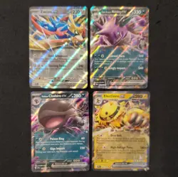 Pokemon TCG 4 Card Holo ex Lot Zacian ex SVP 198 Clodsire ex 094/159 - Image 1