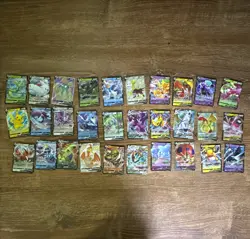 Pokemon TCG V/VMAX Lot 30 Holo Full Art English 30 lot pikachu V shiny cards lot - Image 1