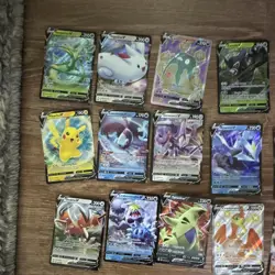 Pokemon TCG V/VMAX Lot 30 Holo Full Art English 30 lot pikachu V shiny cards lot - Image 2