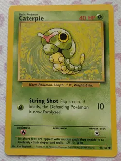 CATERPIE - 45/102 - Base Set - Pokemon Card - Image 1