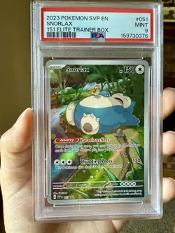 PSA 9 2023 Pokemon TCG Snorlax 051 SV Promo Cards Holo EN Promo - Image 1