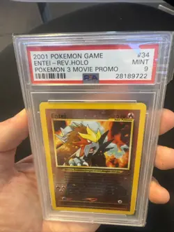 PSA 9 Entei Reverse Holo #34 Pokemon 3 Movie Promo 2001 Pokemon Card - Image 5