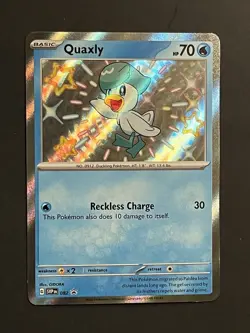 Quaxwell 083 Black Star Promo Shiny Scarlet & Violet: Paldean Fates Pokemon TCG - Image 1
