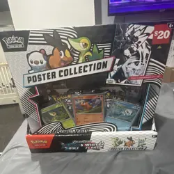 Pokemon TCG Scarlet & Violet Black & White Bolt/Flare Poster Box 2025 EN box 6ct - Image 1