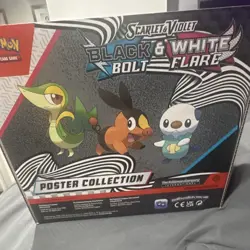 Pokemon TCG Scarlet & Violet Black & White Bolt/Flare Poster Box 2025 EN box 6ct - Image 2