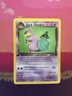 Pokemon Card Dark Slowbro Team Rocket 1st Edition Rare 29/82 Near Mint - Image 1