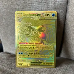 Mega Greninja ex 122/086 Gold Hyper Rare Chaos Rising Pokemon Card NM/Mint TCG - Image 1