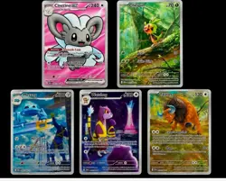 Pokemon Chaos Rising IR Lot Cinccino ex Chespin Tauros Metang Watchog NM - Image 1