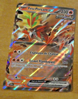 POKEMON CARD RARE HOLO CARTE Feu-Percant EX 038/162 TEF EV05 FR JCC NM 2024 - Image 1
