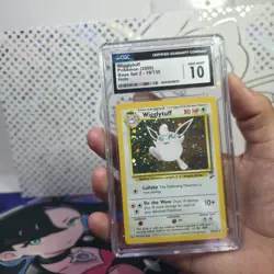 CGC 10 GEM MINT Wigglytuff Base Set 2 19/130 Holo Pokemon Card - Image 1