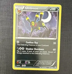 Pokemon TCG Umbreon 61/108 Dark Explorers Reg Eng UC 2012 100HP non Holo - Image 1