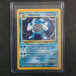 Poliwrath 13/102 Holo Rare Base Set Unlimited Pokemon TCG LP - Image 1
